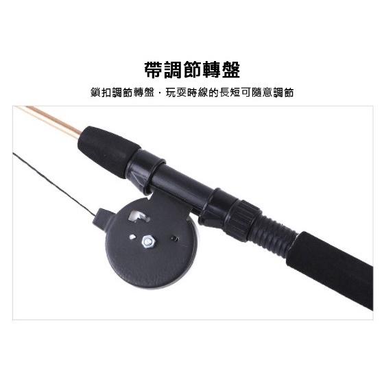 可換頭伸縮形魚竿逗貓棒 兩節魚竿 釣魚竿 逗貓棒 逗貓玩具 貓咪玩具-細節圖3