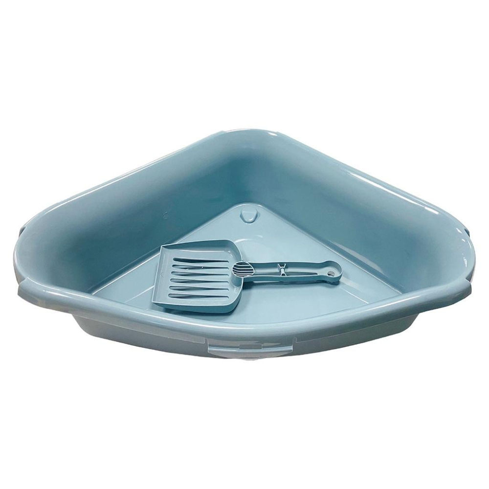 打不過就要加入他啊系列~樂透S.F.P角落貓砂屋 三角貓砂盆 貓砂屋 貓便盆 貓砂盆 單層貓砂盆 義大利-細節圖3