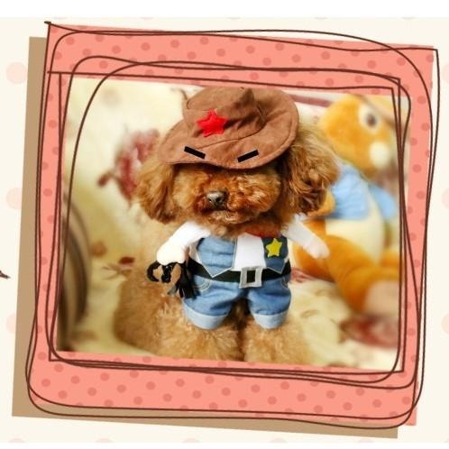 萬聖節搗蛋一嚇~寵物搞怪衣 變身裝 風流醫生 牛仔警長 俏護士 皇上駕到 狗衣 貓衣 兩腳衣 萬聖節 寵物造型服裝-細節圖7