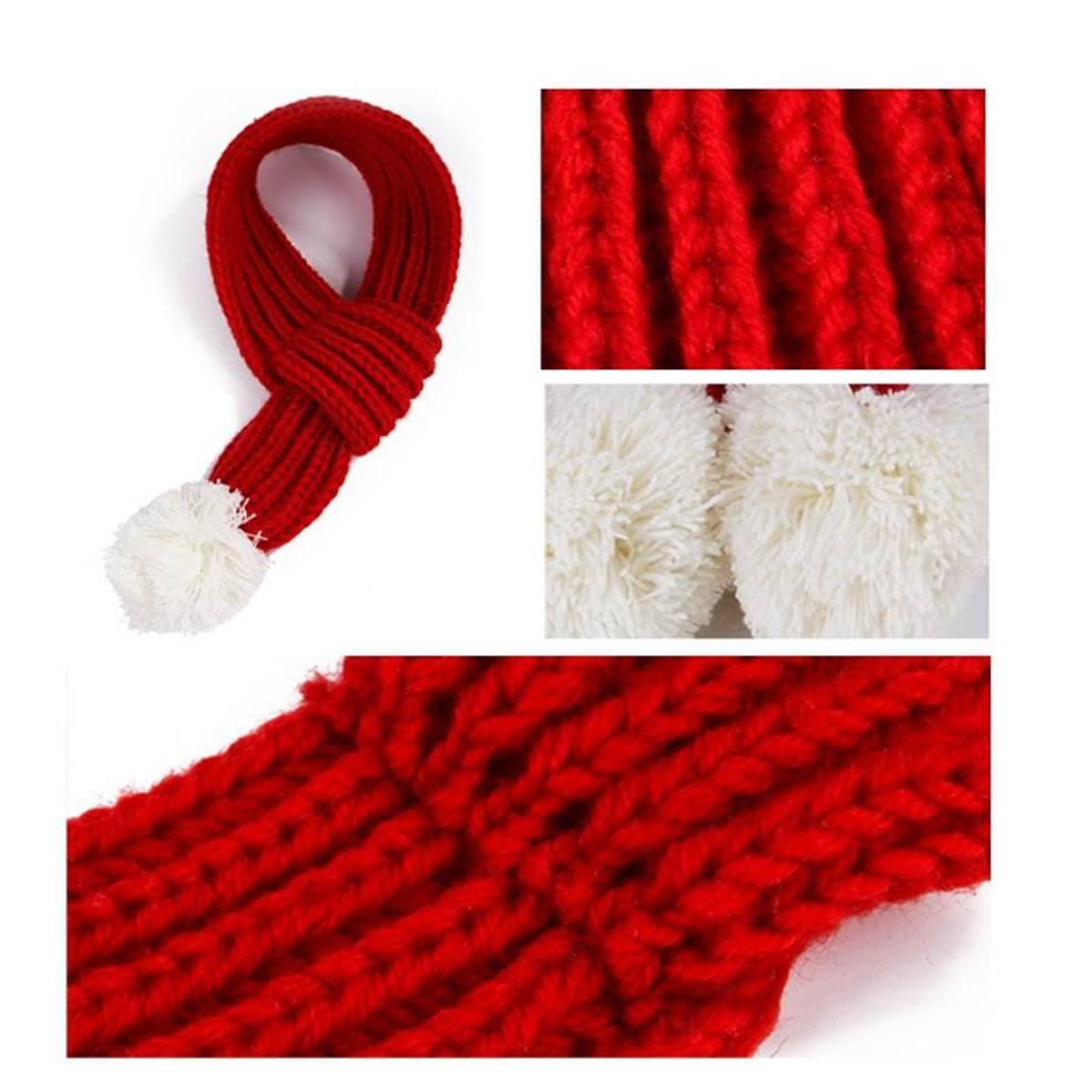 冬天到了沒有一條賣萌的圍巾怎麼行~寵物針織聖誕節圍巾 貓咪衣服 狗狗衣服 聖誕裝扮 聖誕服 寵物衣服-細節圖5