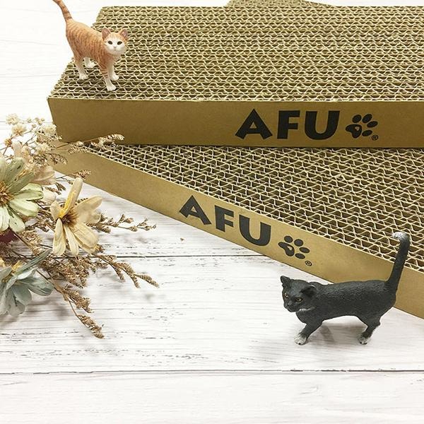 打不過AFU就要加入他啊！~AFU貓抓板 台灣製 貓抓板 瓦楞紙板 磨爪抓板 寵物用品 貓玩具 貓紙箱 耐抓 抓板-細節圖2