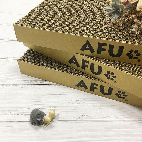 打不過AFU就要加入他啊！~AFU貓抓板 台灣製 貓抓板 瓦楞紙板 磨爪抓板 寵物用品 貓玩具 貓紙箱 耐抓 抓板-細節圖3