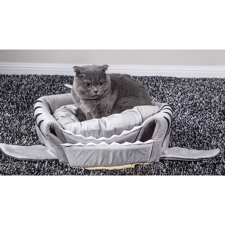 Baby shark, doo, doo, doo, doo, doo~四季通用寵物窩 鯊魚窩 狗窩 貓窩 睡窩-細節圖5