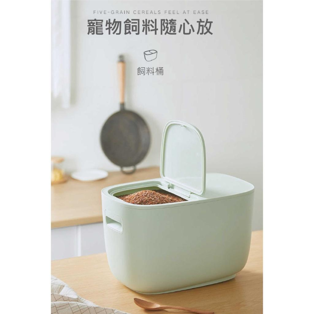 我不懂為什麼大包裝的飼料都不做夾鏈袋~寵物防潮飼料桶 飼料桶 乾糧桶 儲存桶 防潮 密封 狗糧 貓糧-細節圖2