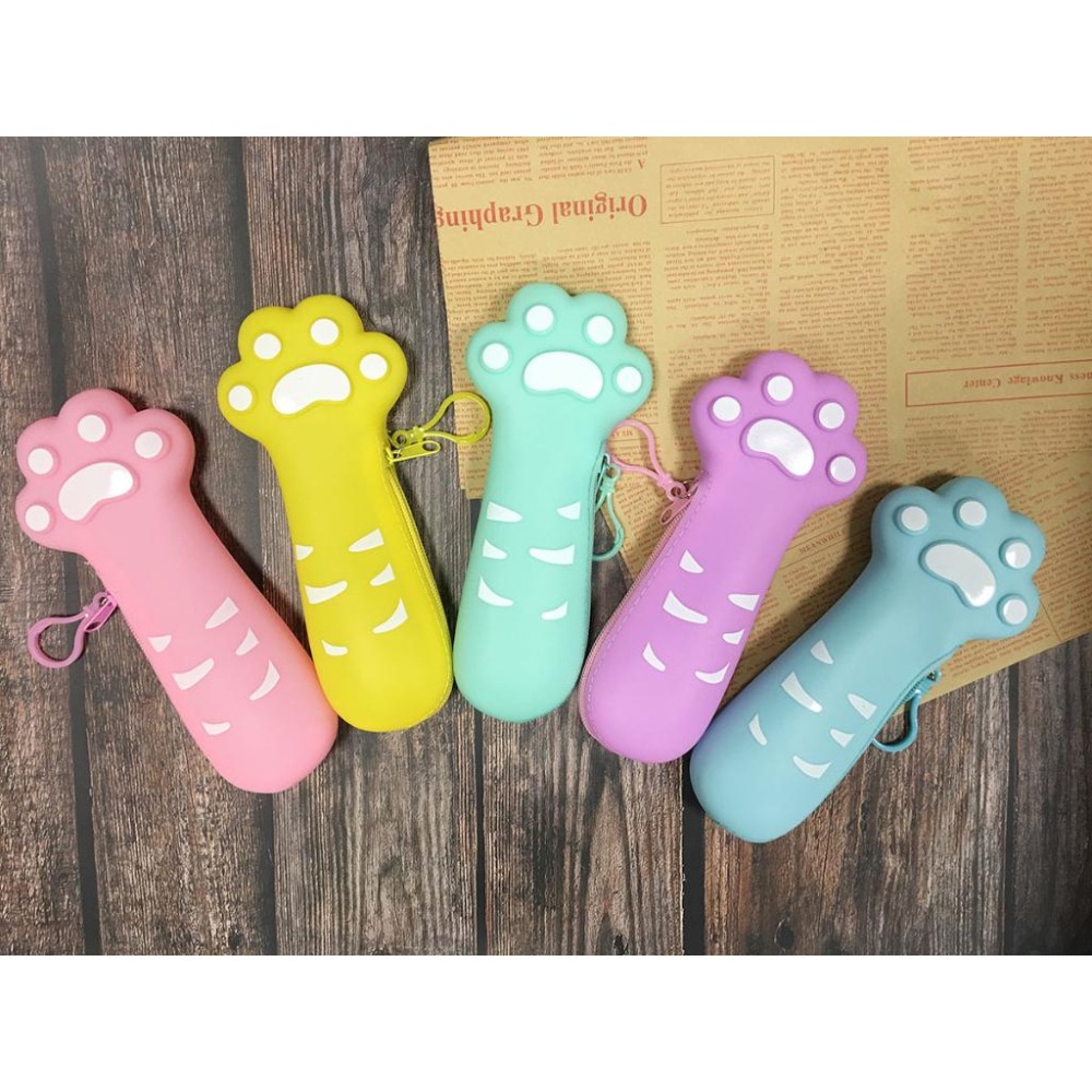 這個是給奴才用的~創意造型筆袋 貓爪 矽膠筆袋 卡通筆袋 日韓造型 文具袋 多功能 零錢袋 收納袋-細節圖3