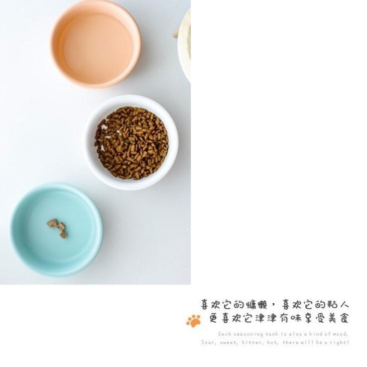 木作搭配瓷碗質感主子用餐喝水整個仙氣爆發~飛碟型木碗架 單口碗架 飼料碗 寵物餐桌 狗碗貓碗 餵食容器 陶瓷碗 可調節-細節圖6