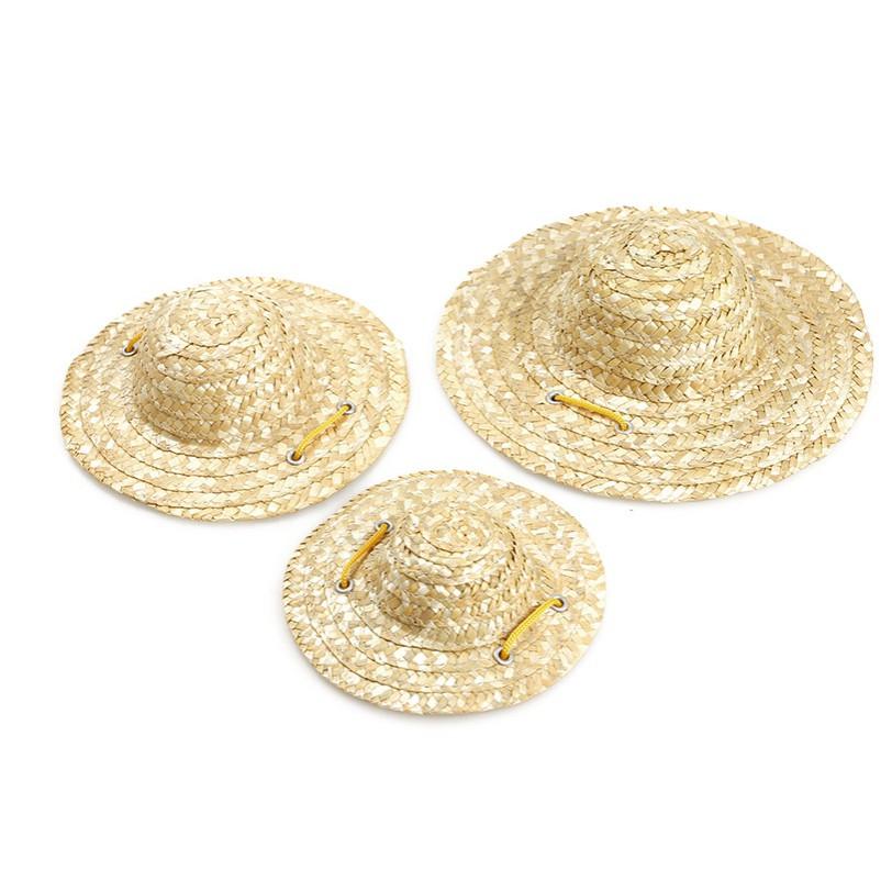 超可愛的稍稍一不注意就被狗子咬爆了~寵物賣萌草帽 小草帽 農夫帽 漁夫帽 寵物配件 寵物服飾 狗狗帽 貓貓帽 帽子-細節圖2