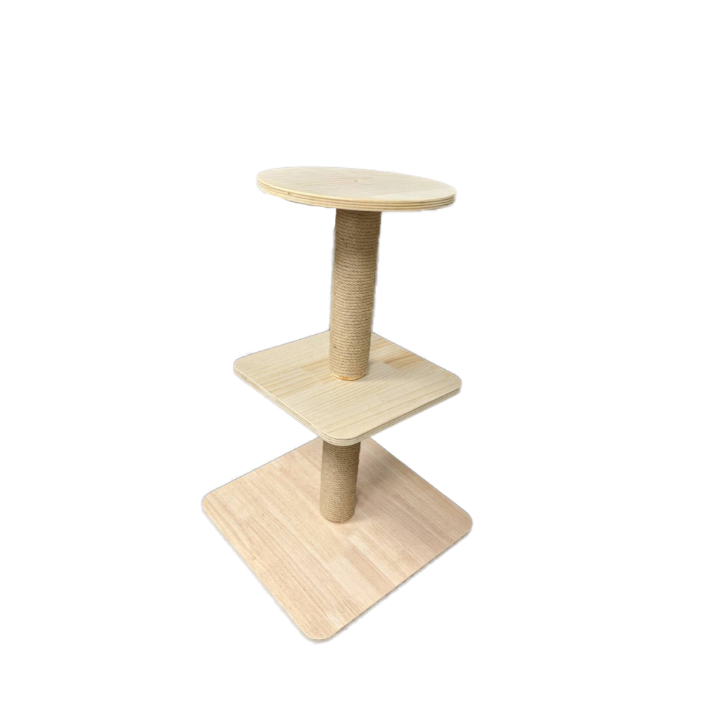 實木木板 多層板 木板 貓爬架 貓抓柱 DIY 方板 圓板 寵物玩具 定製配件 替換-細節圖4