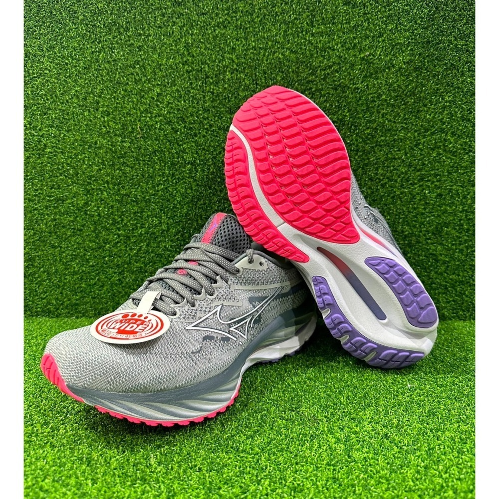 = 威勝 運動用品 = Mizuno WAVE RIDER 27 (寬楦) 女慢跑鞋 J1GD230621-細節圖4