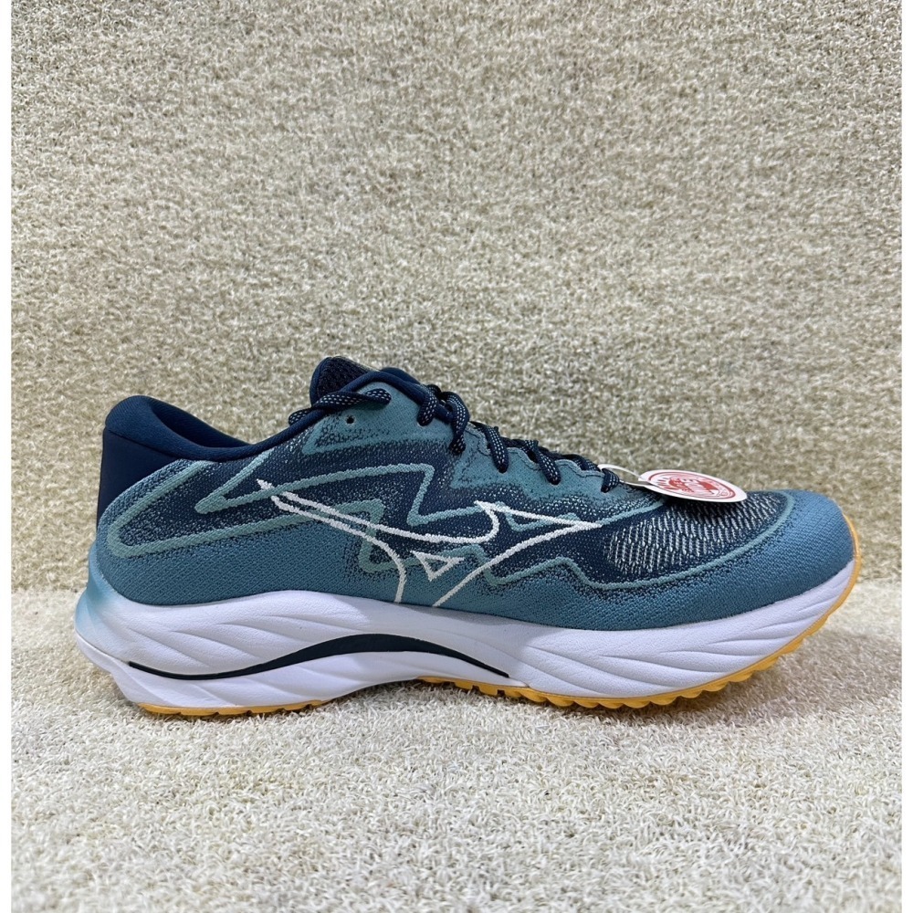 = 威勝 運動用品 = Mizuno WAVE RIDER 27 SSW(寬楦) 男慢跑鞋 J1GC237604-細節圖2