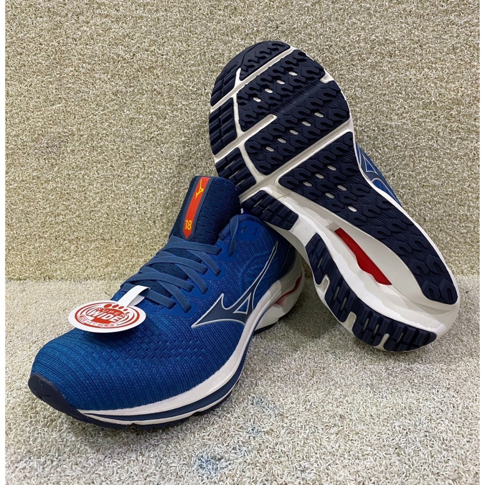 = 威勝 運動用品 = Mizuno WAVE INSPIRE 18 WK 男慢跑鞋(寬楦) J1GC222214-細節圖4