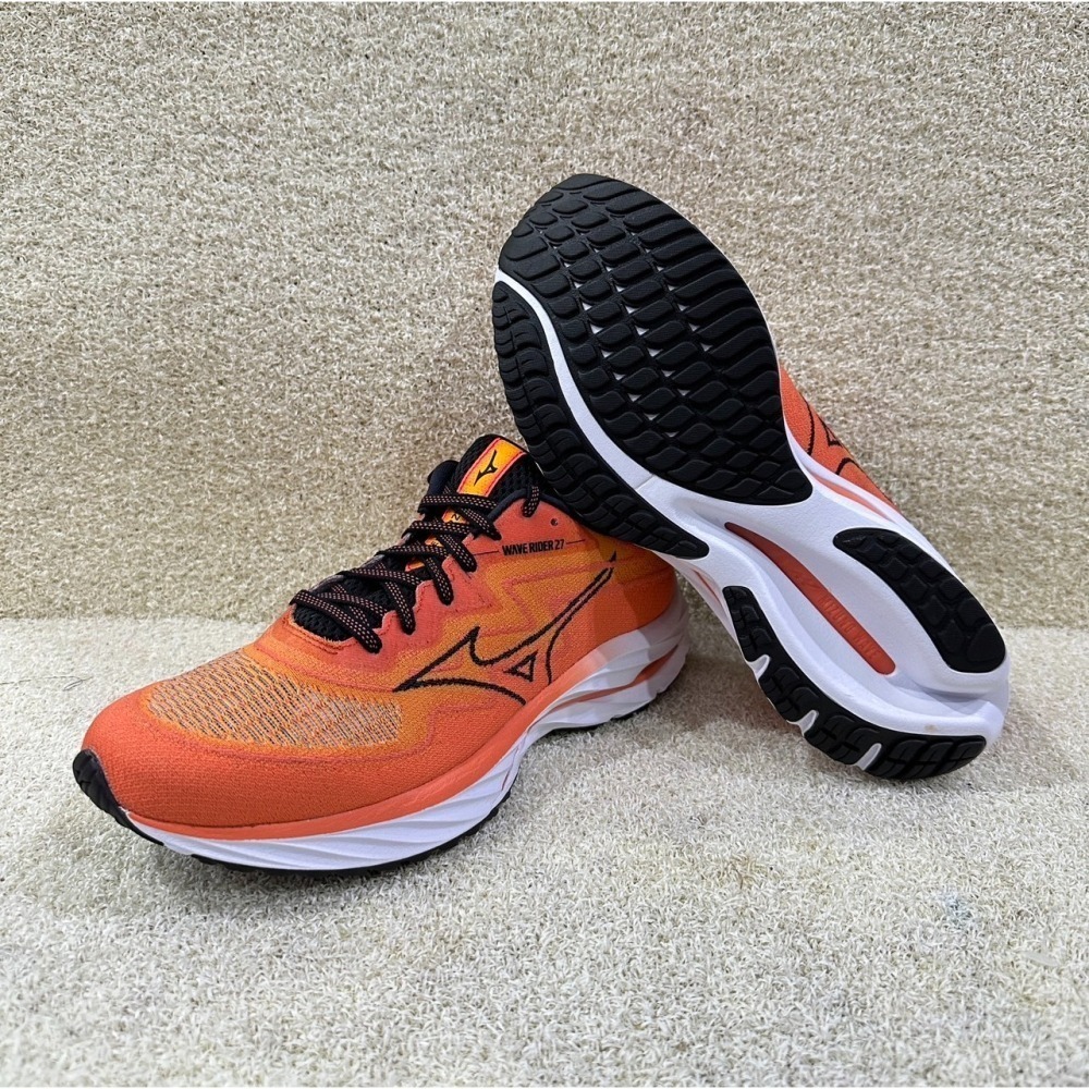 = 威勝 運動用品 = Mizuno WAVE RIDER 27 SSW 男慢跑鞋 J1GC237554-細節圖4