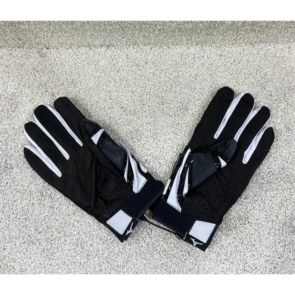 = 威勝 運動用品 = Mizuno 打擊手套(雙) 黑x白 1ETEA43301-細節圖2