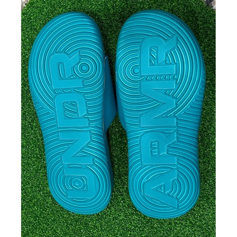 = 威勝 運動用品 = UNDER ARMOUR Ansa 男拖鞋 (湖水綠) 3023761-302-細節圖2