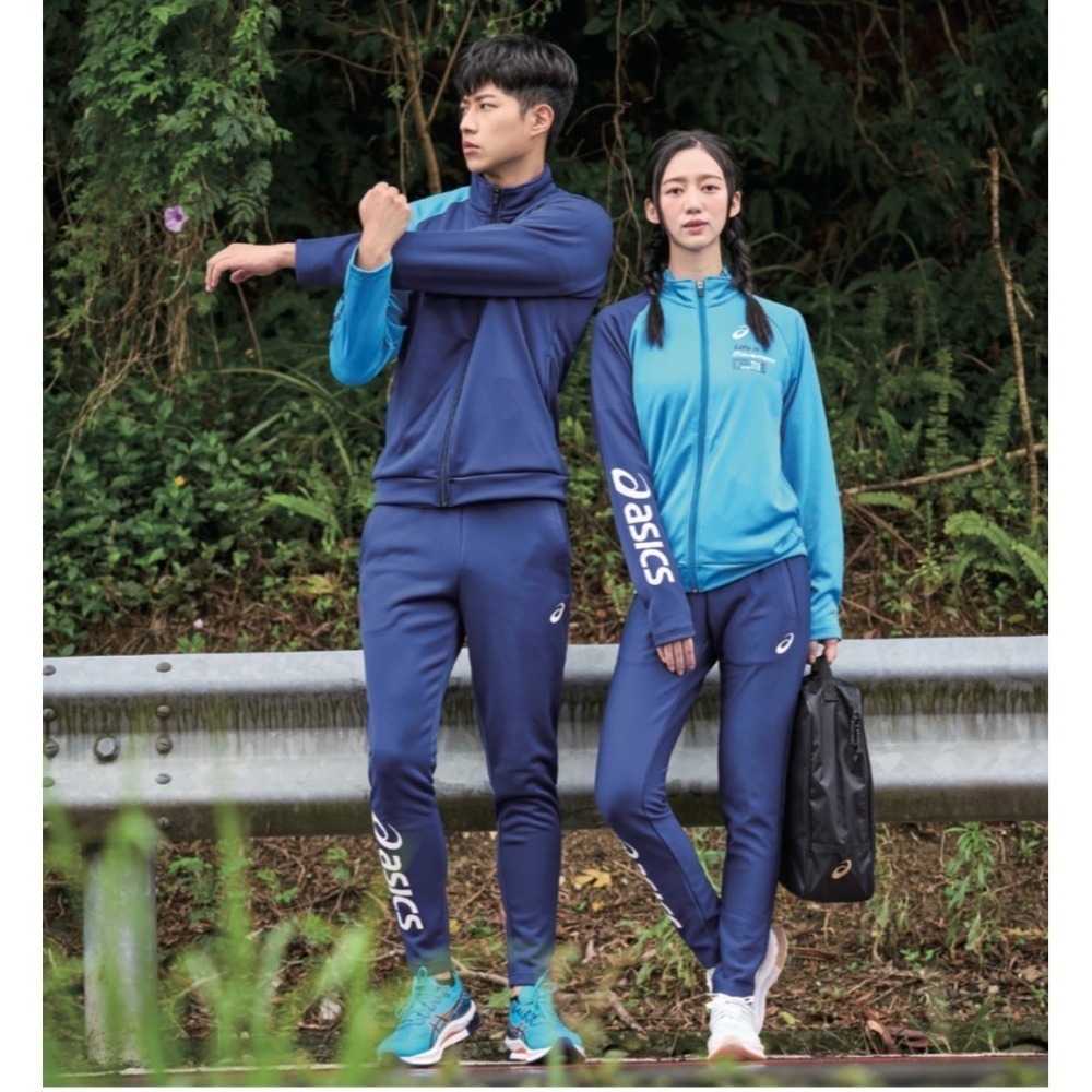 = 威勝 運動用品 = Asics 男針織長褲 (深藍) 2033B664-400-細節圖4