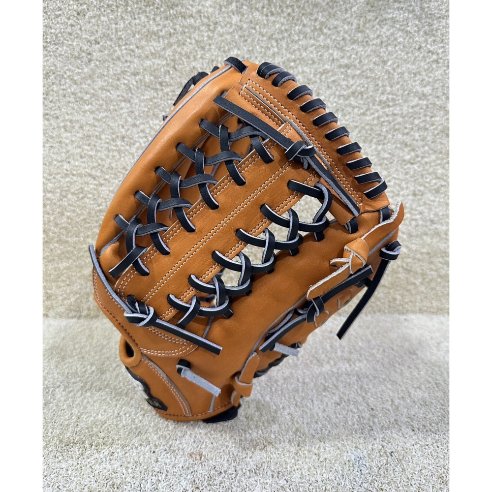 = 威勝 運動用品 = WTR 硬式北美牛皮 ＂外野T網＂ 棒、壘球手套-細節圖2