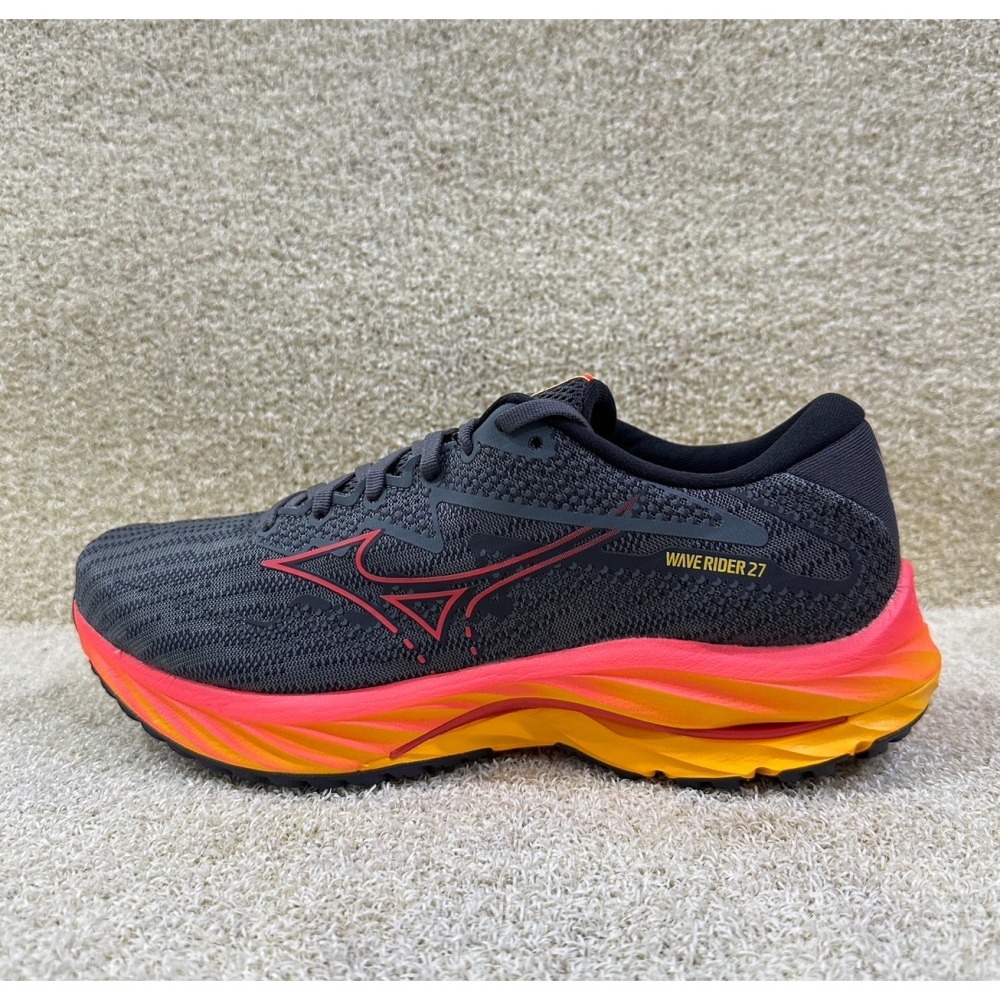 = 威勝 運動用品 = 24年上 Mizuno WAVE RIDER 27 男慢跑鞋 J1GC230351-細節圖2