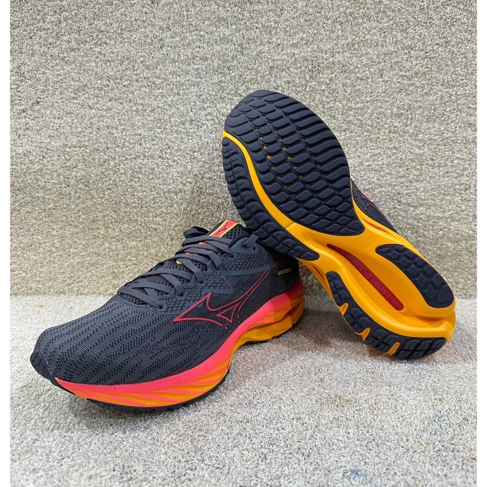 = 威勝 運動用品 = 24年上 Mizuno WAVE RIDER 27 男慢跑鞋 J1GC230351-細節圖4