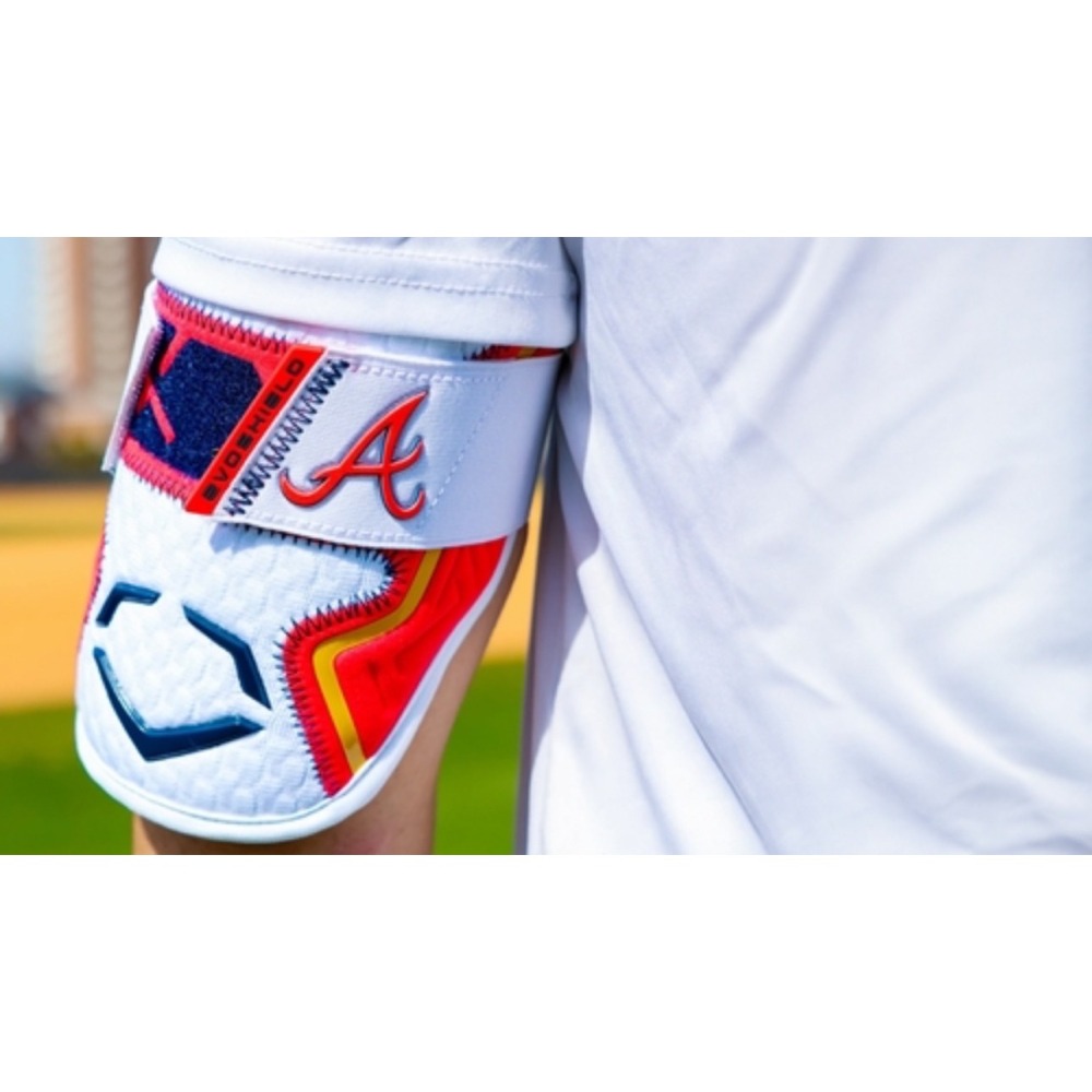 = 威勝 運動用品 = EVOSHIELD PRO SRZ 2.0 打擊護肘 WB5748801 (勇士限定款)-細節圖3