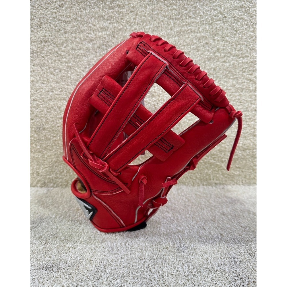 = 威勝 運動用品 = LS 棒、壘球 ＂內野V字＂ 手套 (紅) LB43401SC3-細節圖2