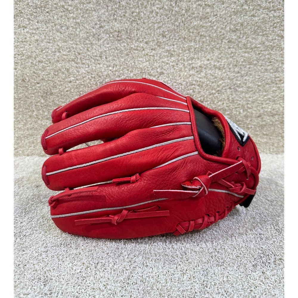 = 威勝 運動用品 = LS 棒、壘球 ＂內野V字＂ 手套 (紅) LB43401SC3-細節圖4