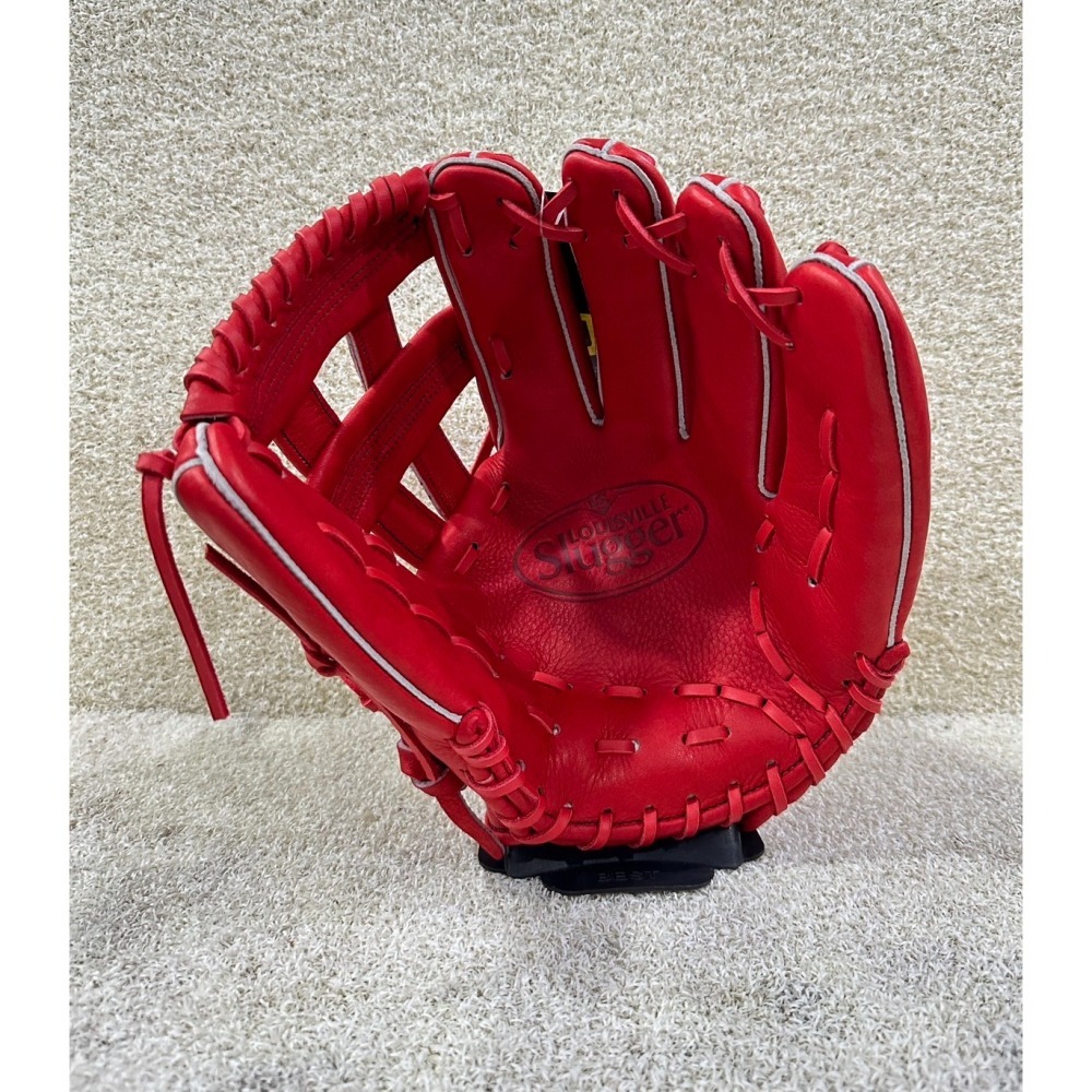= 威勝 運動用品 = LS 棒、壘球 ＂內野V字＂ 手套 (紅) LB43401SC3-細節圖5