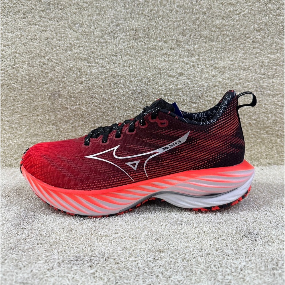 =威勝 運動用品=24年下 Mizuno WAVE RIDER 28(AMSTERDAM)男慢跑鞋 J1GC246201-細節圖2