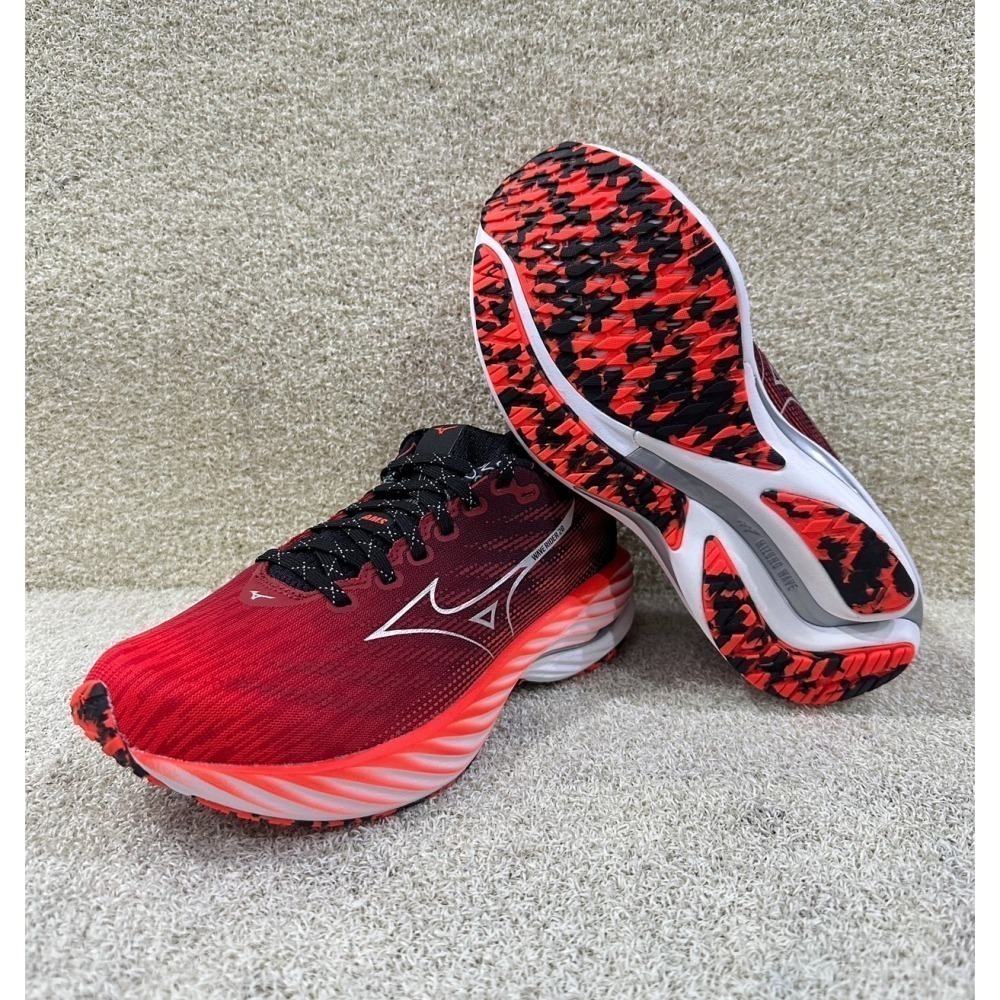 =威勝 運動用品=24年下 Mizuno WAVE RIDER 28(AMSTERDAM)男慢跑鞋 J1GC246201-細節圖4