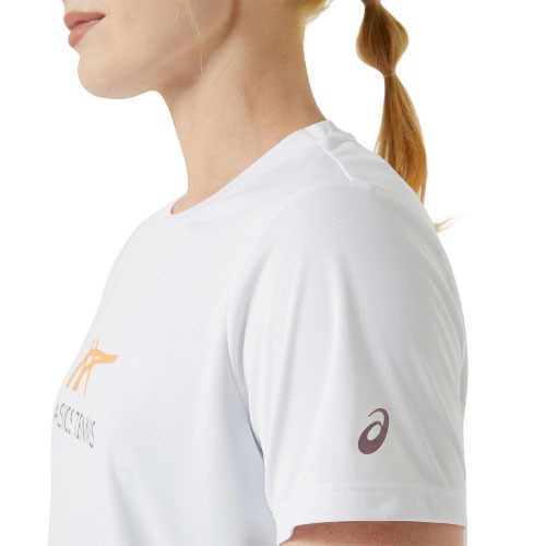 = 威勝 運動用品 = 24年 Asics 女 短袖上衣 2042A322-109-細節圖4