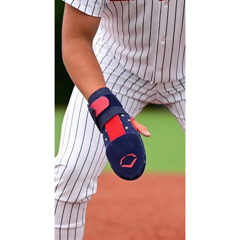 = 威勝 運動用品 = EVOSHIELD SLIDING MITT 跑壘護手手套(左手用)寶藍 WTV4054ROLT-細節圖4