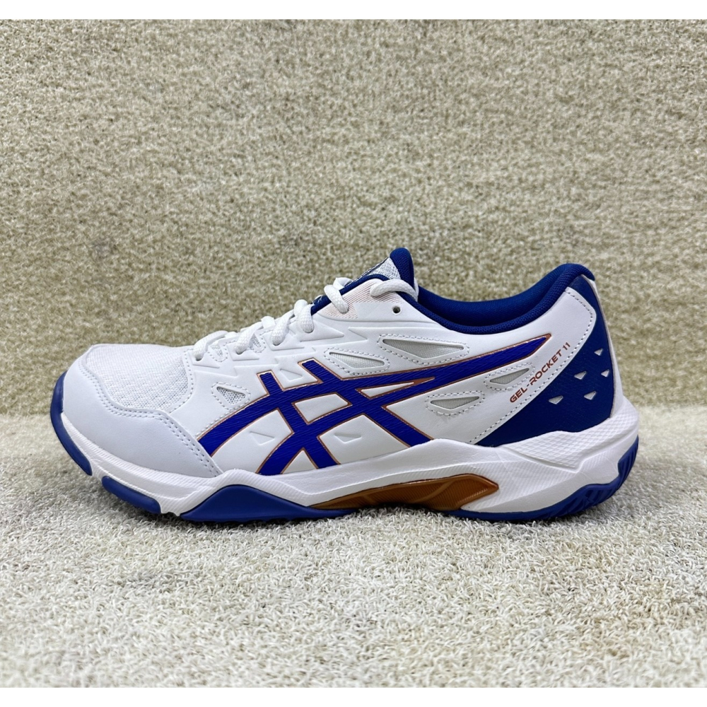 = 威勝 運動用品 =24年下 Asics GEL-ROCKET 11(2E寬楦)男排、羽球鞋 1073A077-100-細節圖2