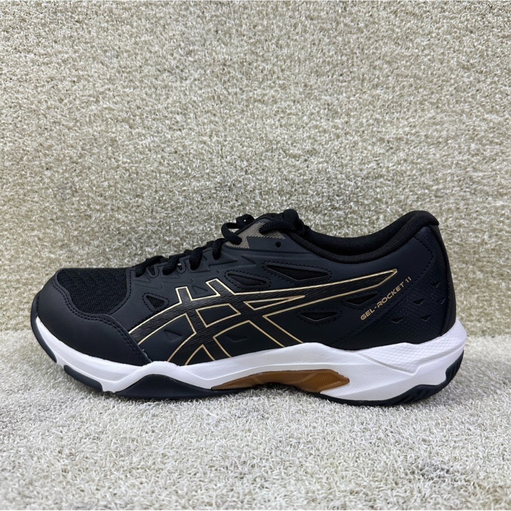 = 威勝 運動用品 =24年下 Asics GEL-ROCKET 11(2E寬楦)男排、羽球鞋 1071A094-004-細節圖2