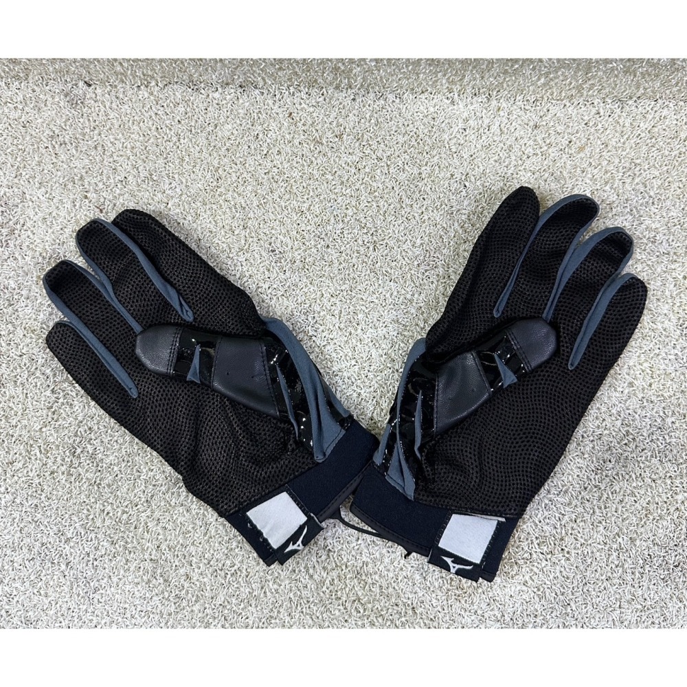 = 威勝 運動用品 = Mizuno 打擊手套(雙) 黑x灰 1ETEA43307-細節圖3
