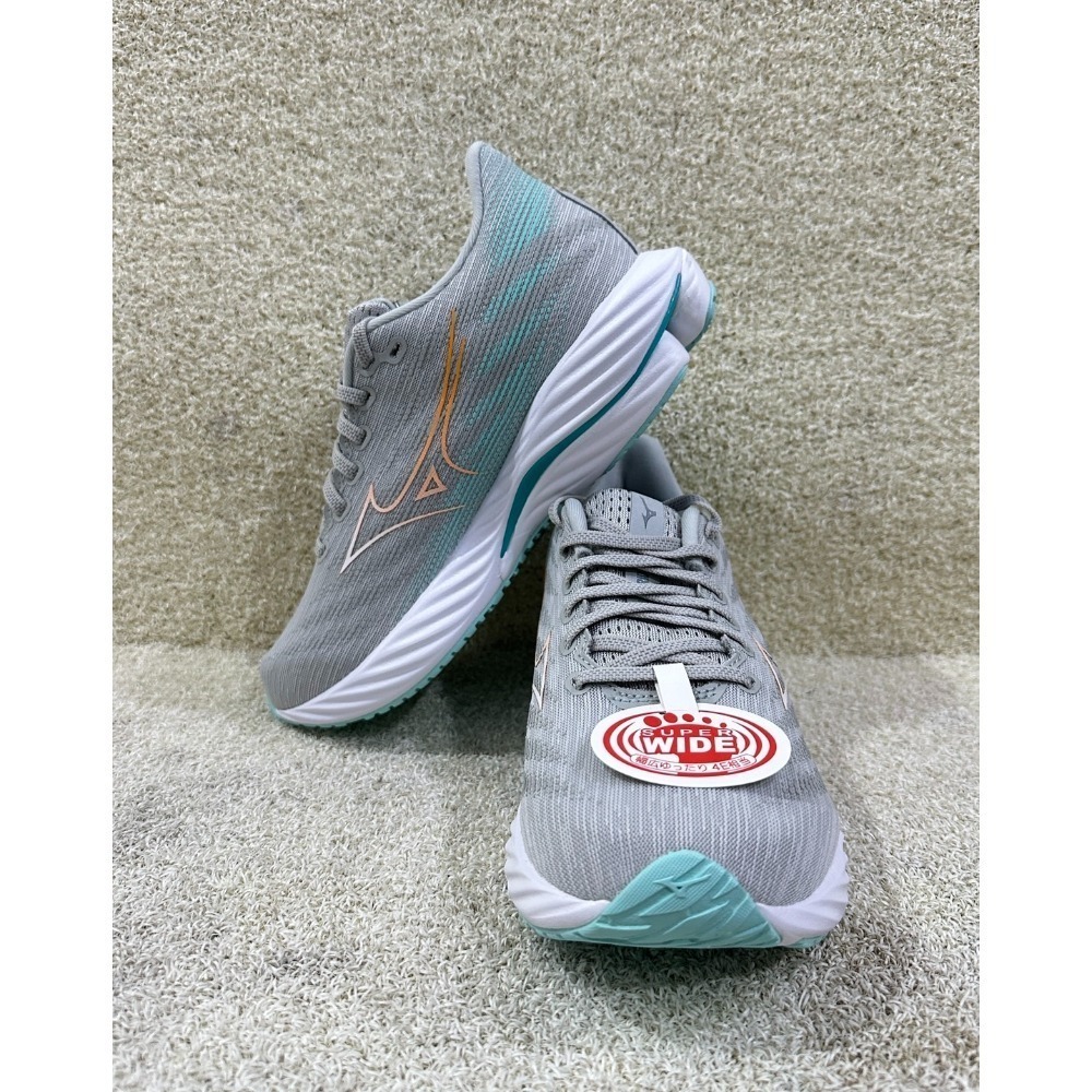 = 威勝 運動用品 = 25年 Mizuno WAVE RIDER 28 (寬楦) 女慢跑鞋 J1GD240672-規格圖4