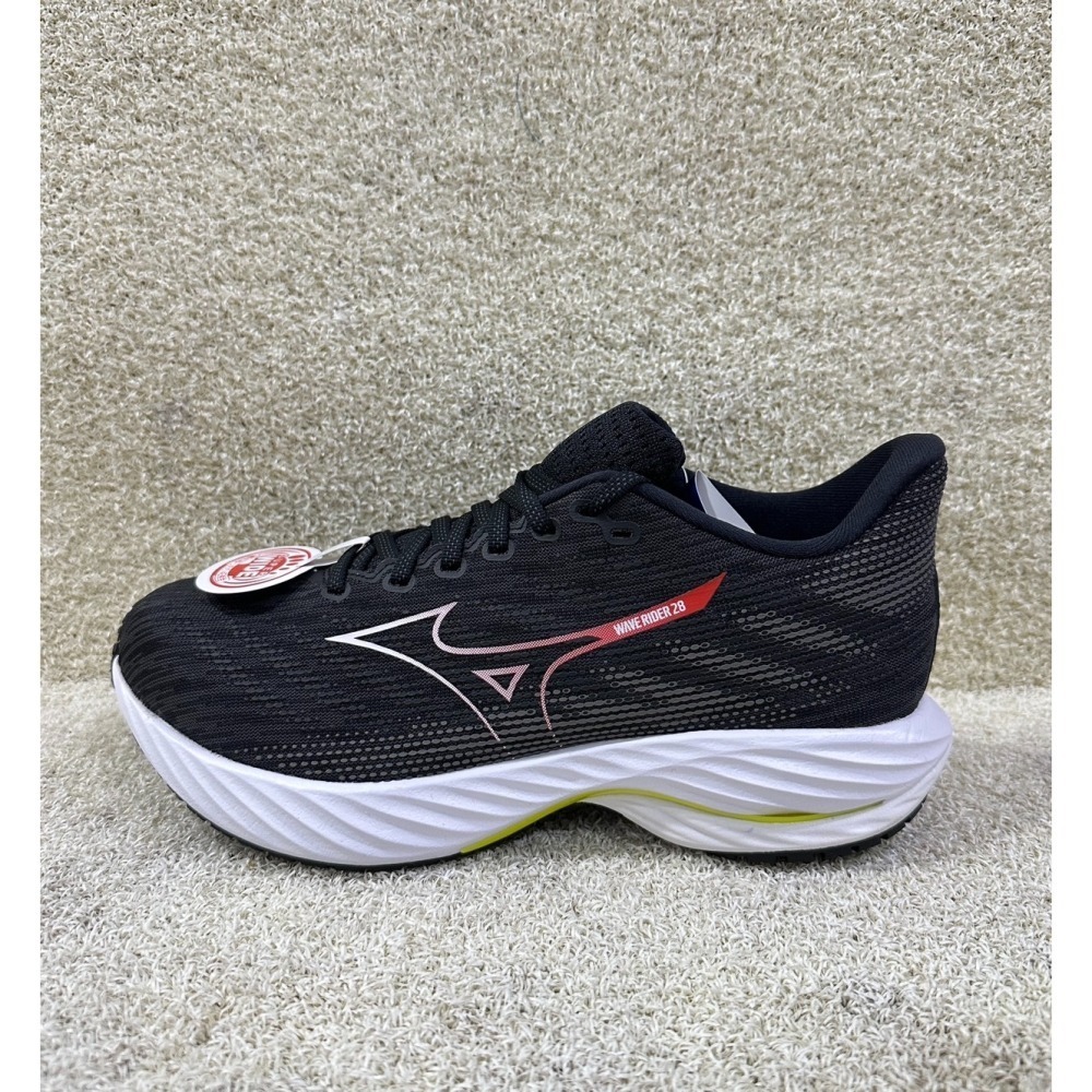 = 威勝 運動用品 = 25年 Mizuno WAVE RIDER 28 (寬楦) 男慢跑鞋 J1GC240458-細節圖2