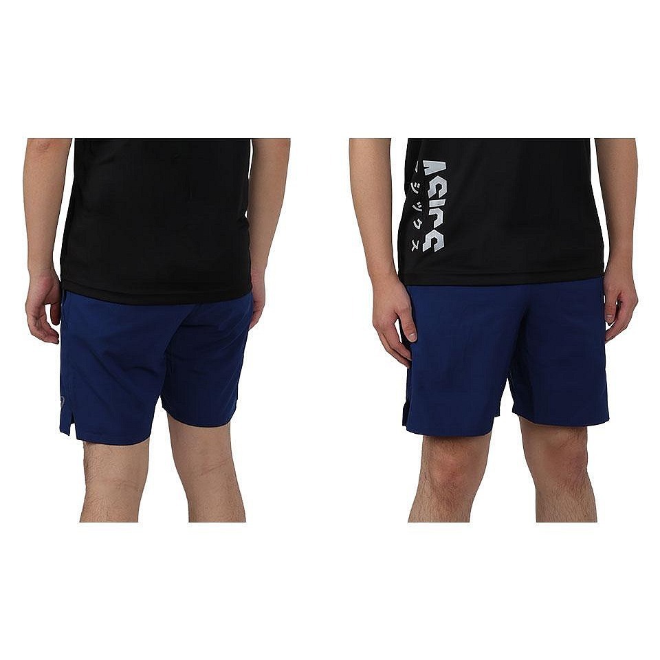 = 威勝 運動用品 = Asics 男 平織短褲 (深藍) 2033B964-400-細節圖4