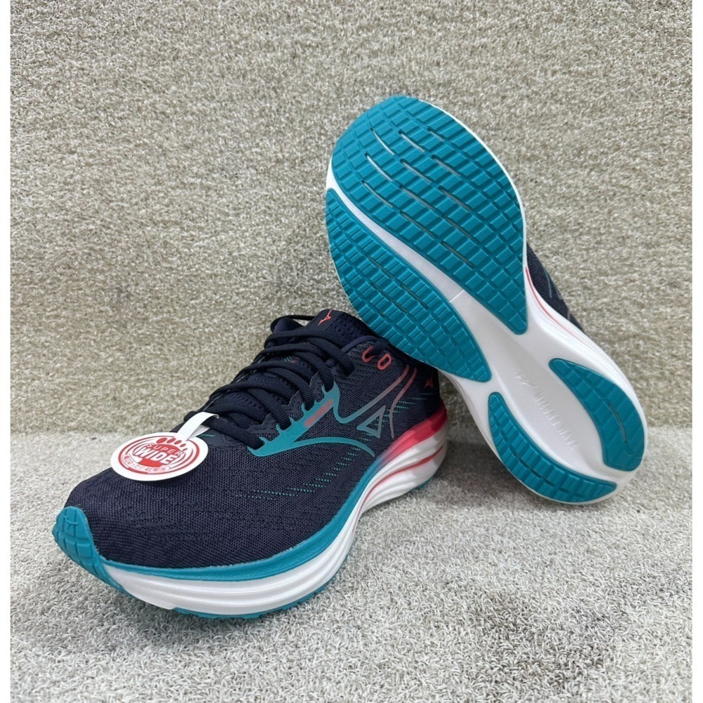 = 威勝 運動用品 = 25年下 Mizuno WAVE RIDER 29 (寬楦) 男慢跑鞋 J1GC250401-細節圖4