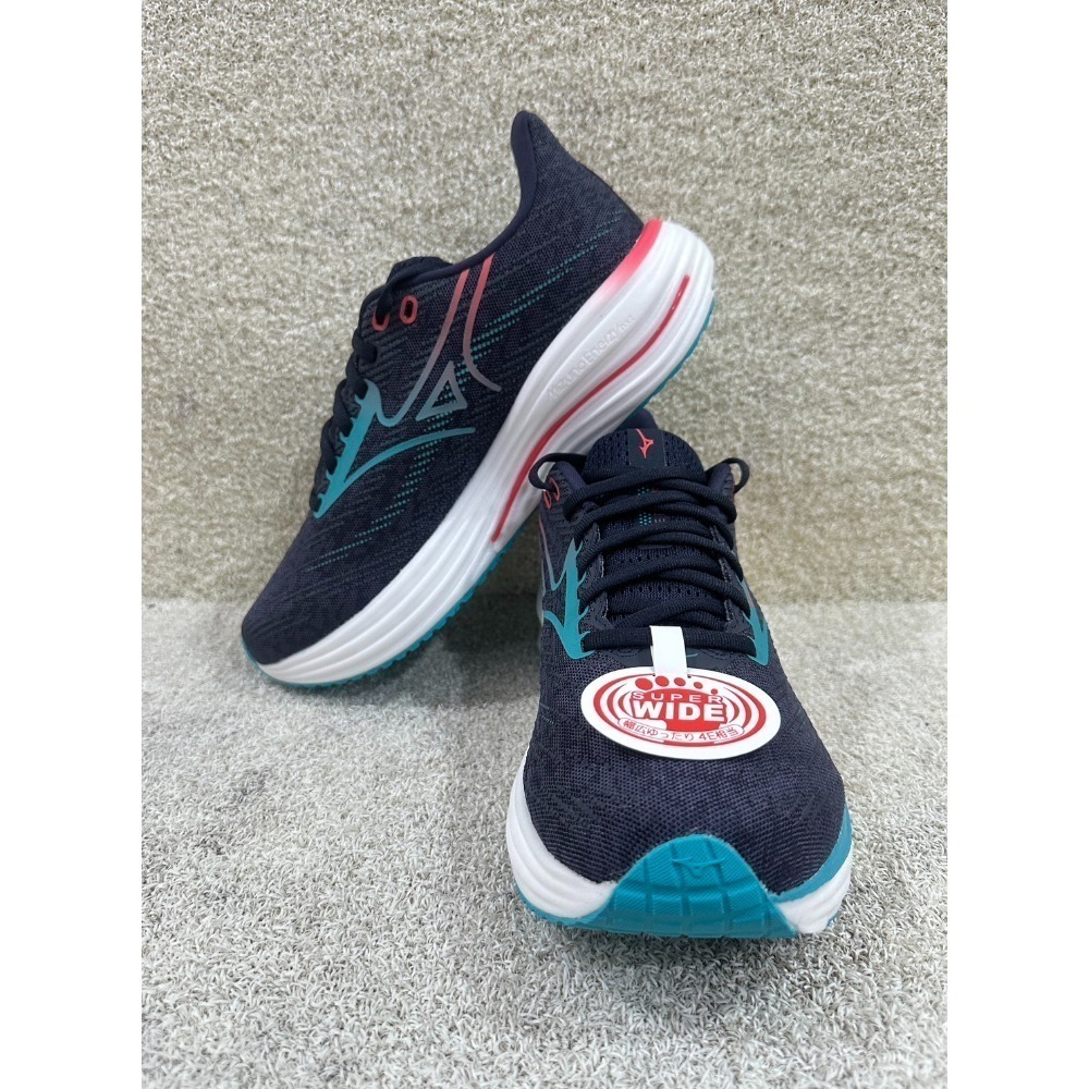 = 威勝 運動用品 = 25年下 Mizuno WAVE RIDER 29 (寬楦) 男慢跑鞋 J1GC250401-規格圖4
