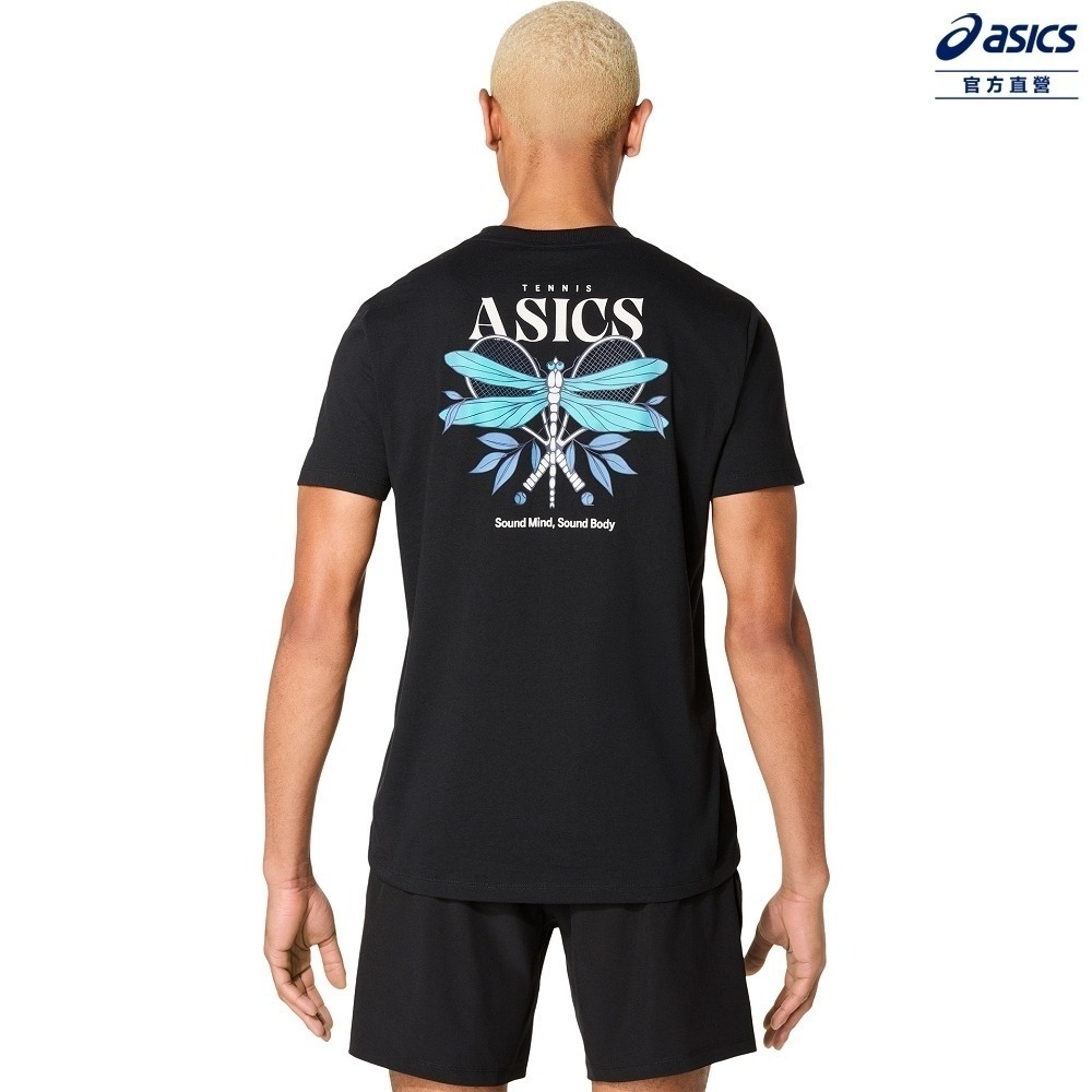 = 威勝 運動用品 = 25年 Asics 男 短袖上衣 網球系列 2041A351-001-細節圖2