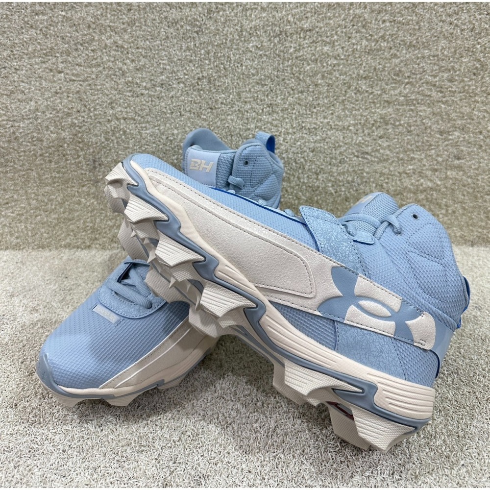 = 威勝 運動用品 = 25年下 UA Harper 10 RM 棒、壘球 ＂高筒＂ 膠釘鞋 6000707-453-細節圖4