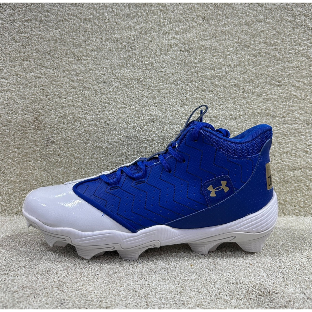 = 威勝 運動用品 = UA Harper 9 RM 棒、壘球 ＂高筒＂ 膠釘鞋 3027442-103-細節圖2