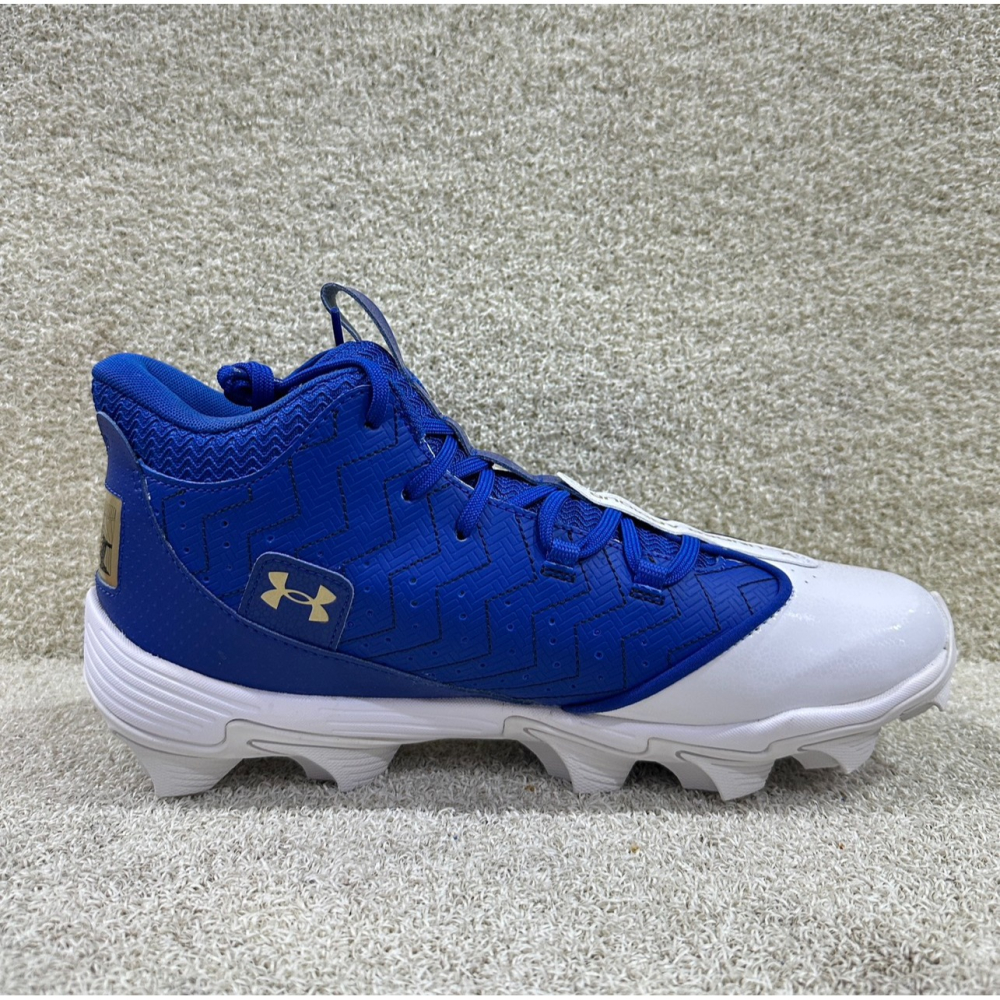 = 威勝 運動用品 = UA Harper 9 RM 棒、壘球 ＂高筒＂ 膠釘鞋 3027442-103-細節圖3