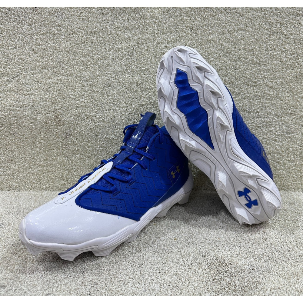 = 威勝 運動用品 = UA Harper 9 RM 棒、壘球 ＂高筒＂ 膠釘鞋 3027442-103-細節圖4