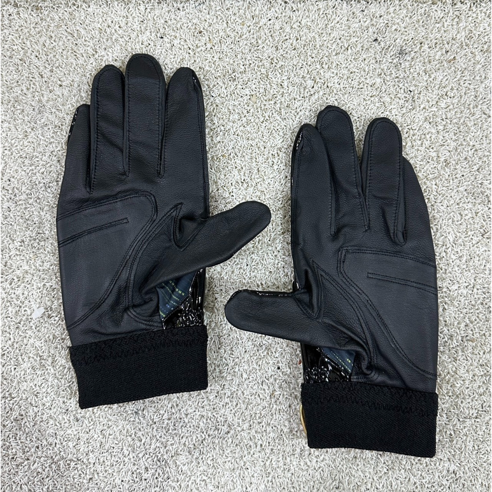 = 威勝 運動用品 = Mizuno 打擊手套(雙) 1ETEA60114 (深丈青)-細節圖2