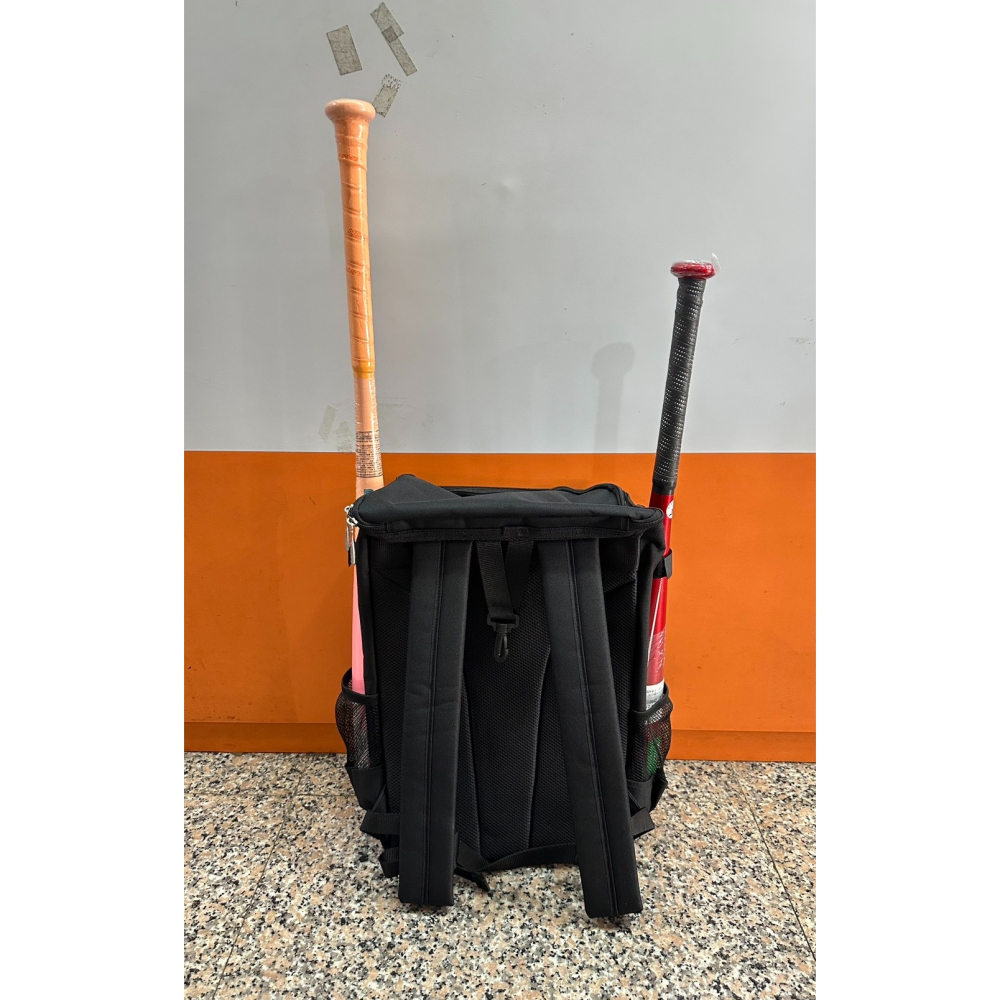 = 威勝 運動用品 = LS JUNIOR BAG 少年棒、壘背包 LC3401SC (黑/紅)-細節圖4