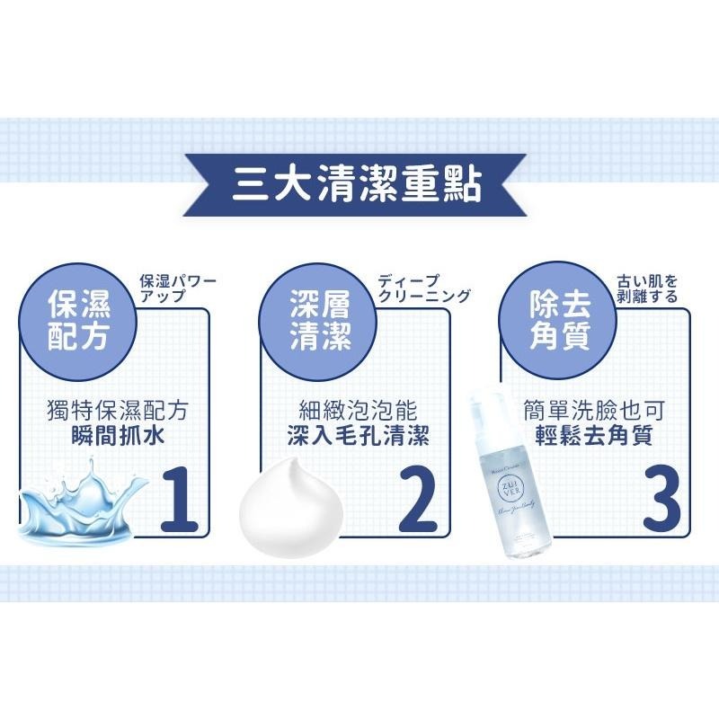 【 ZUIVER 】 保濕系列 水感洗顏慕絲 夏天清爽保濕 洗卸慕絲 洗面奶 洗面乳 洗臉 ZR-001-細節圖5