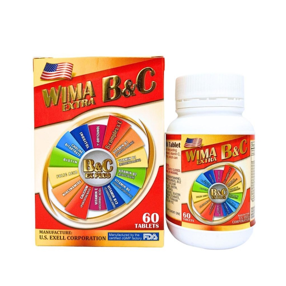 寶健 威力康B&C 綜合維他命 60顆 美國進口 高單位綜合B群+C 寶健威力康 威力康B+C綜合維他命 高單位B群-細節圖2