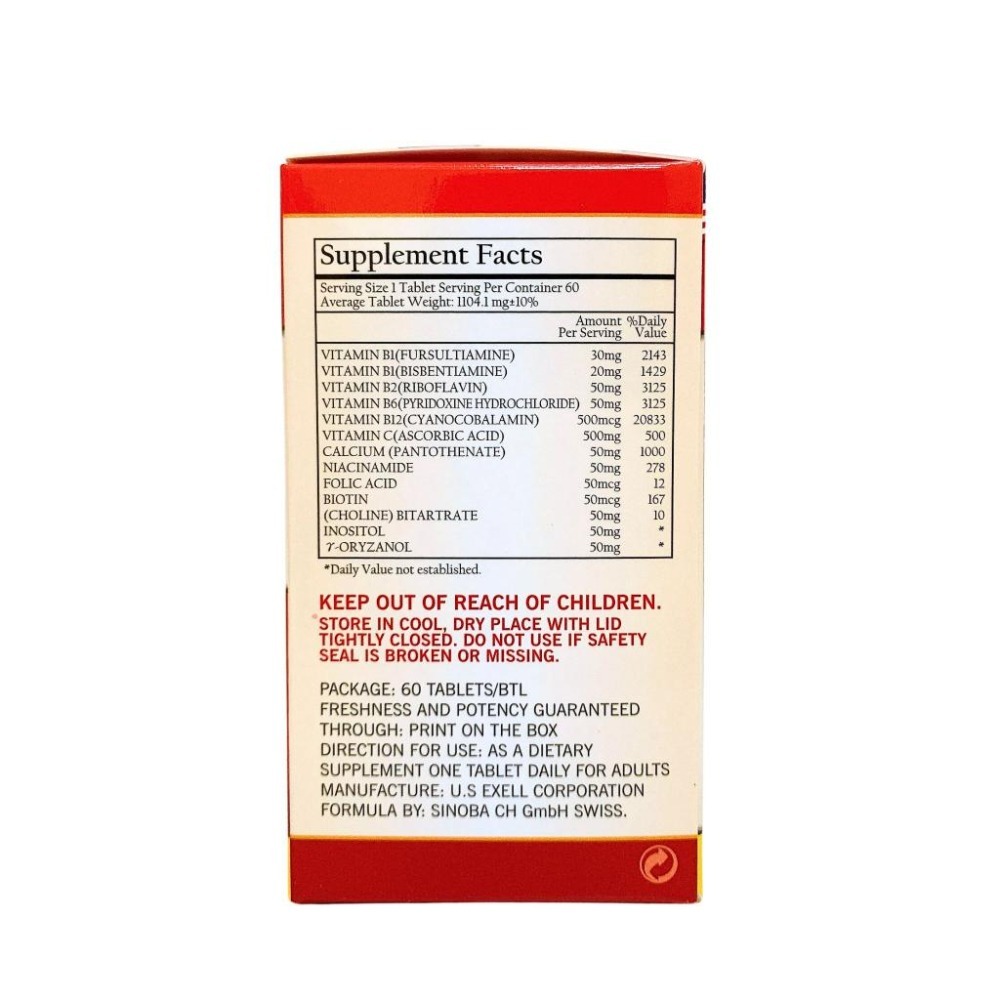 寶健 威力康B&C 綜合維他命 60顆 美國進口 高單位綜合B群+C 寶健威力康 威力康B+C綜合維他命 高單位B群-細節圖3