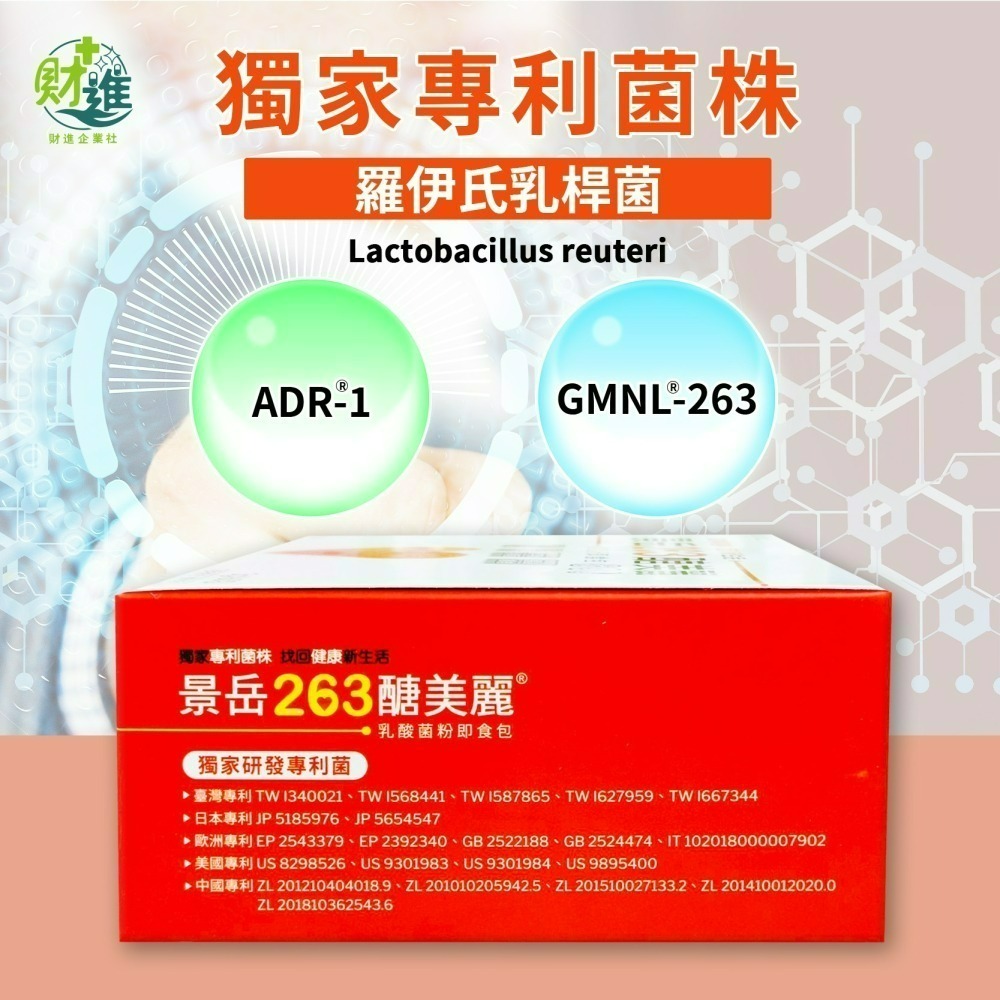 景岳263醣美麗乳酸菌粉即食包-細節圖3