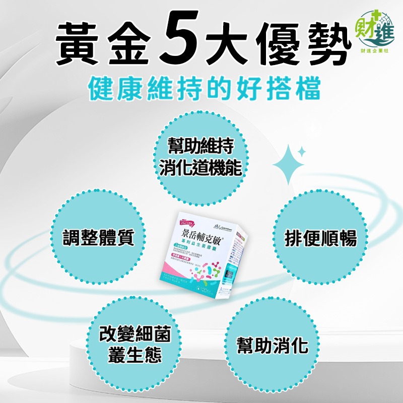 景岳輔克敏益生菌膠囊 120+30顆-細節圖6
